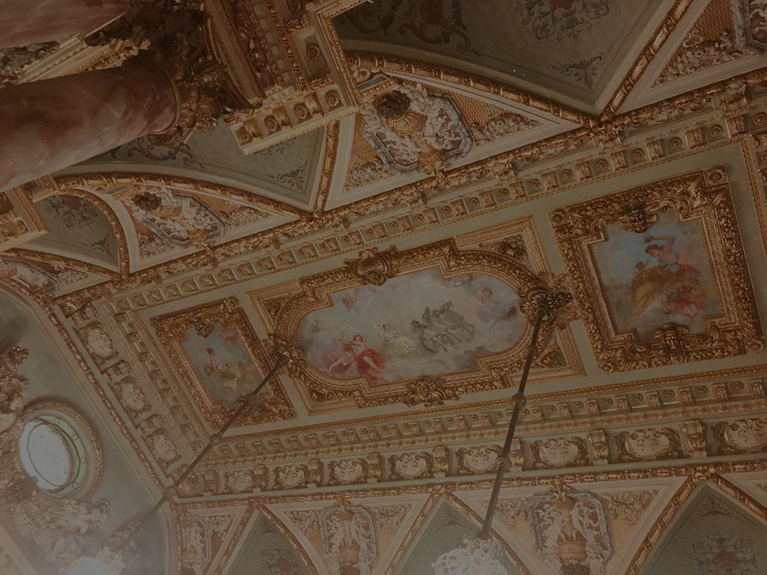 ceiling of breakers mansion